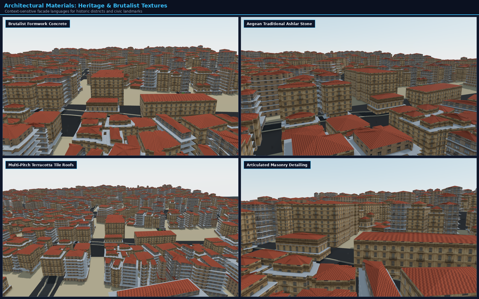 Atlas Board 04: Architectural Materials — Heritage & Brutalist Textures