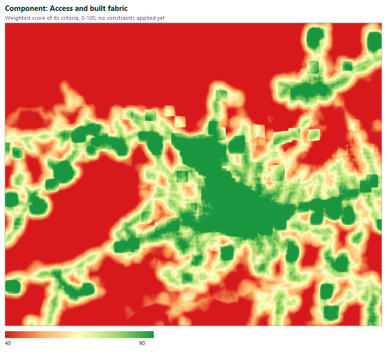 Access and built fabric component map