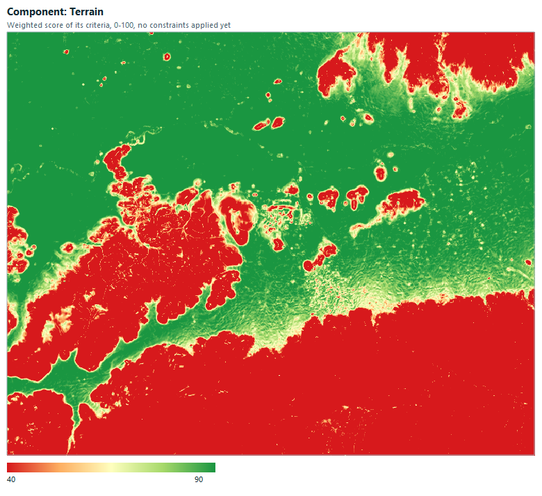 Terrain component map