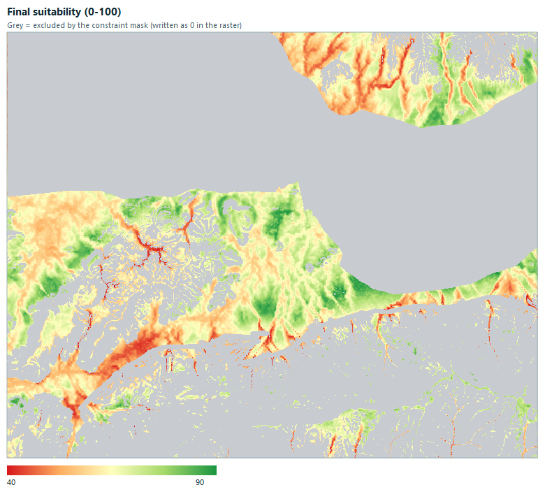 Final suitability map