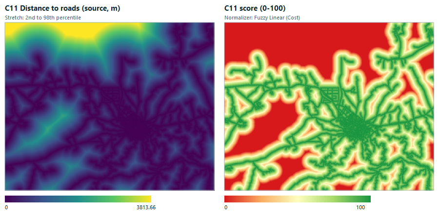 C11 source and score maps
